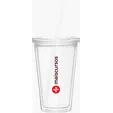 16 oz Spirit Acrylic Tumbler with Lid and Straw