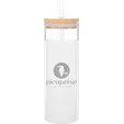 Totem 25 oz Borosilicate Glass Tumbler with Bamboo Lid — view 3