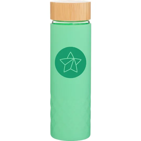 h2go Dawn 18 oz Borosilicate Glass Bottle — view 3