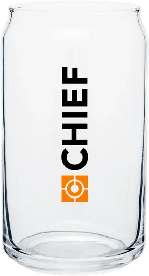 16 oz Plain Glass Soda Can