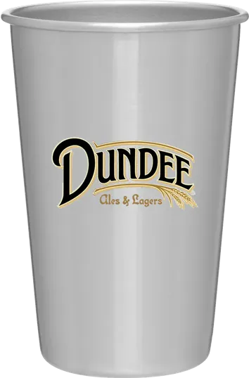 16 oz Stainless Steel Pint Glass — view 4