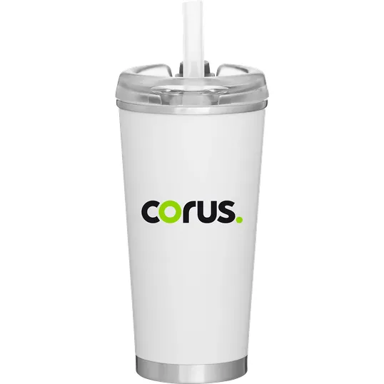 Brooklyn 16.9 oz Double Wall Stainless Steel Tumbler — view 2