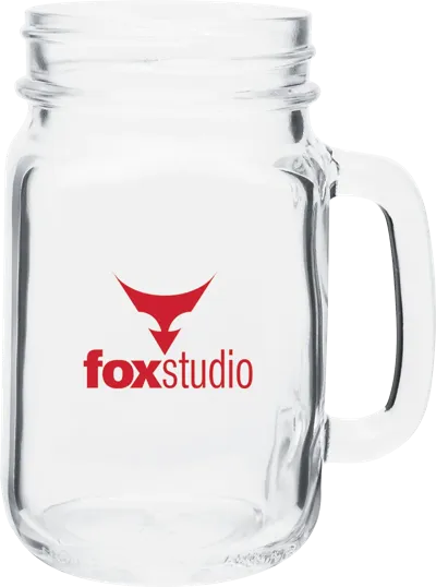 16 oz Mason Mug, Clear Glass