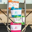 Nautical Beach Tote Bag with Zipper Closure and Rope Handles — view 2