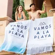 Antalya Terry Peshtemal Beach Towel, 37" x 69"