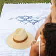 Antalya Terry Peshtemal Beach Towel, 37" x 69" — view 3