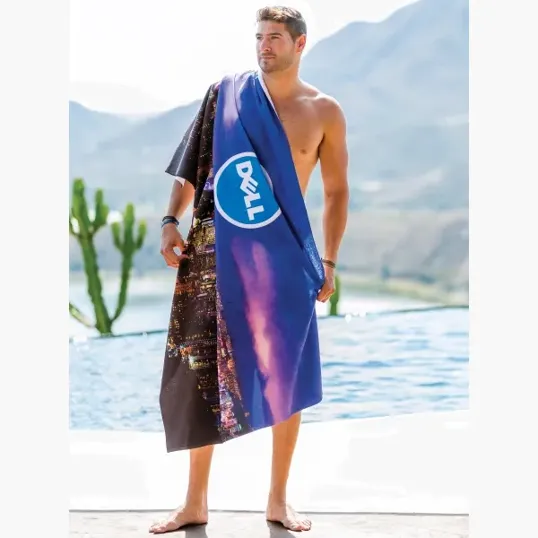 King Size Subli-Plush Velour Beach Towel — view 2
