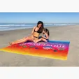 Subli-Plush Velour Beach Towel, 60" x 72" — view 2