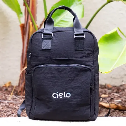 The Essential Tote Backpack, Recycled Waterproof Nylon — view 2