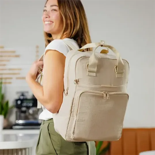 The Essential Tote Backpack, Recycled Waterproof Nylon — view 3