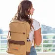 Touring Luxe Recycled Canvas Backpack