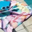 Subli-Waffle Microfiber Beach Towel, 30" x 60" — view 2