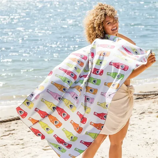 Sublimated Quick Dry Sand Proof Beach Towel, 30" x 60"
