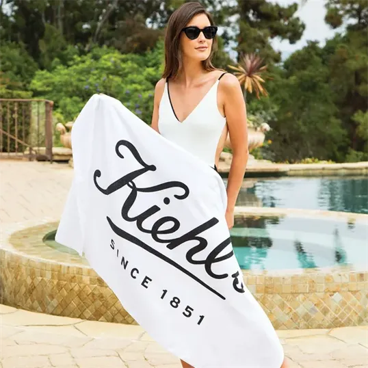Mid-Weight Velour Beach Towel, 30" x 60"