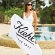 Mid-Weight Velour Beach Towel, 30" x 60"