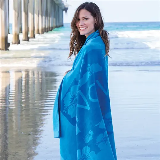Presidential Plush Velour Beach Towel, 40" x 70" — view 4