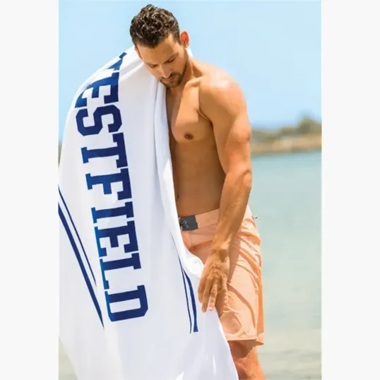 Presidential Plush Velour Beach Towel, 40" x 70" — view 2