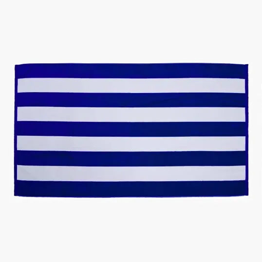 Cabana Striped Terry Velour Beach Towel, 35" x 60" — view 3