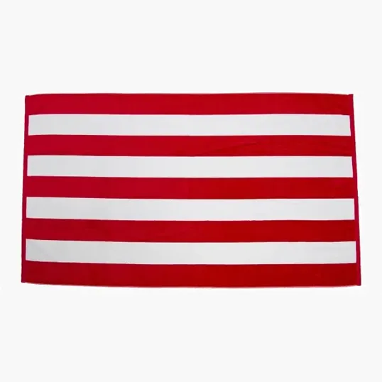 Cabana Striped Terry Velour Beach Towel, 35" x 60" — view 4