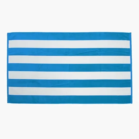 Cabana Striped Terry Velour Beach Towel, 35" x 60" — view 7