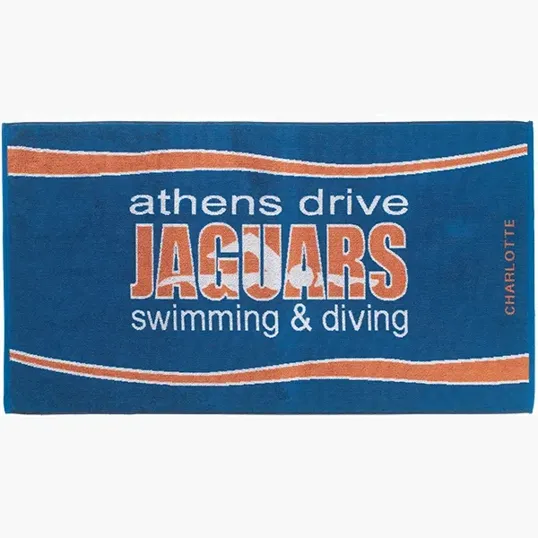 Custom Jacquard Terry Velour Beach Towels — view 2