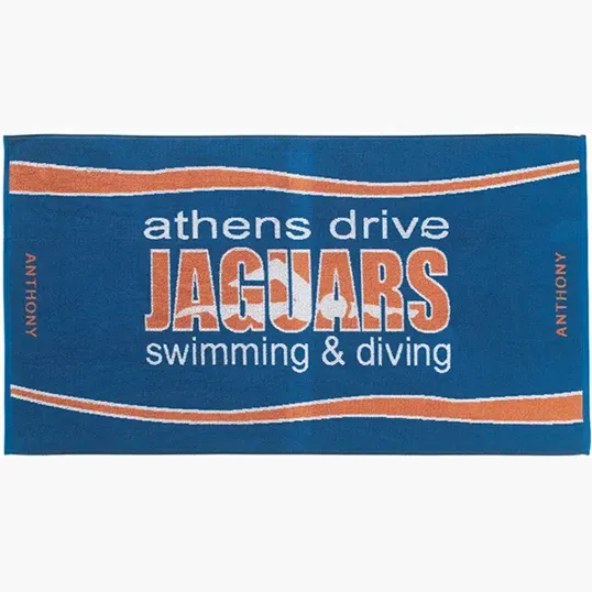 Custom Jacquard Terry Velour Beach Towels — view 2