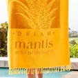 Fringe Recycled Cotton Terry Velour Beach Towel — view 2