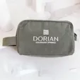 Canvas Toiletry Bag with Dual Zipper and Carry Handle — view 2