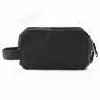 Canvas Toiletry Bag with Dual Zipper and Carry Handle — view 3