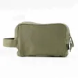 Canvas Toiletry Bag with Dual Zipper and Carry Handle — view 6