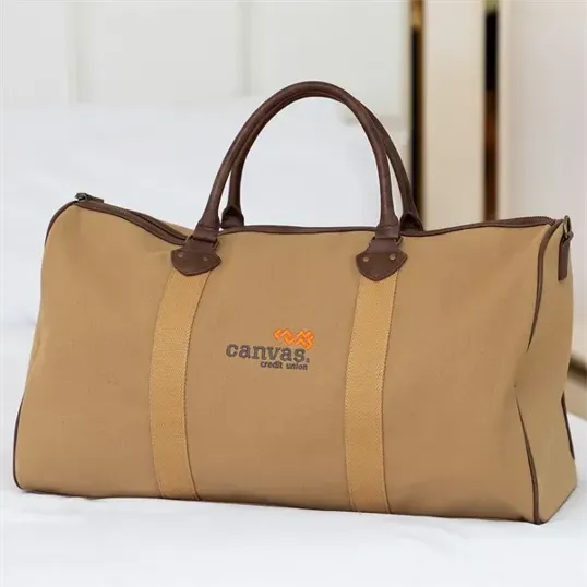 Touring Luxe Recycled Canvas Duffel Bag