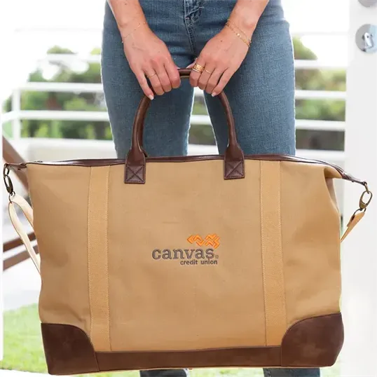 Touring Luxe Weekender Bag, Recycled Canvas