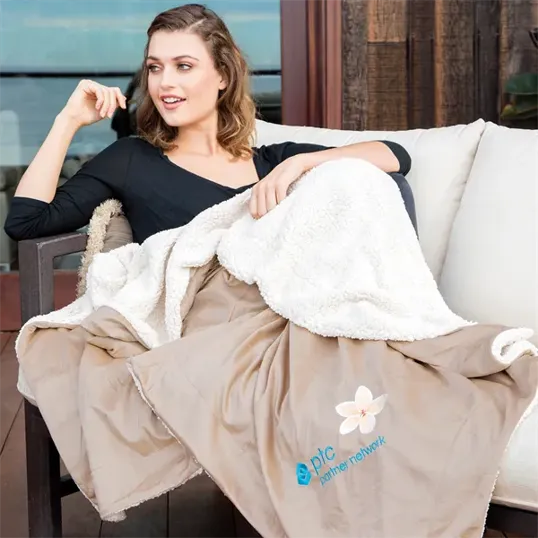 Micro Mink Sherpa Throw, 50" x 60"