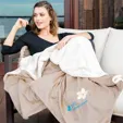 Oversized Micro Mink Sherpa Throw, 60" x 72"
