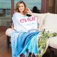 Sherpa Lined Micro Mink Throw, 50" x 60"