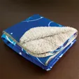 Extra Large Sherpa Lined Micro Mink Throw — view 3