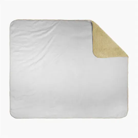 Extra Large Sherpa Lined Micro Mink Throw — view 4