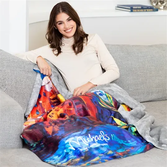Sherpa-Lined Micro Mink Throws