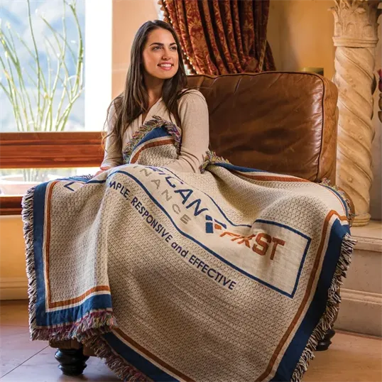 Custom Woven Tapestry Throw