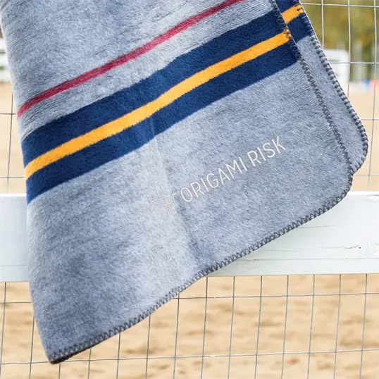 Recycled Cotton Chalet Stripe Blanket, 50" x 60" — view 2