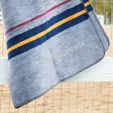Recycled Cotton Chalet Stripe Blanket, 50" x 60" — view 2