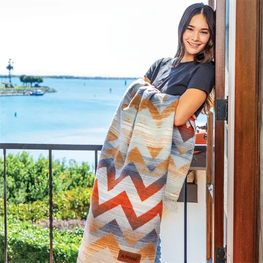 Oversized Cotton Santa Fe Blanket