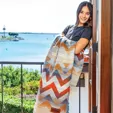 Oversized Cotton Santa Fe Blanket