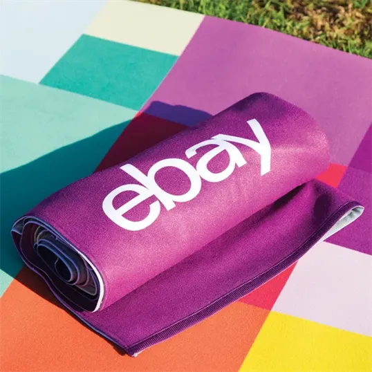 Sublimated Yoga Mat Towel, 24" x 68" — view 2