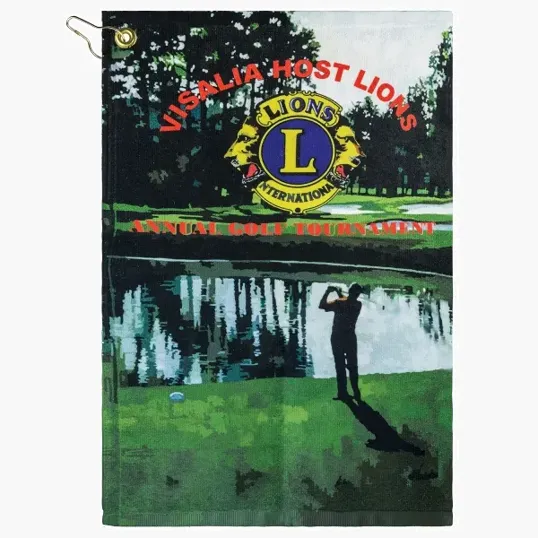 Subli-Plush Microfiber Velour Golf Towel, 15" x 25"