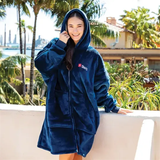 Oversized Lounge Zip Up Hoodie — view 2