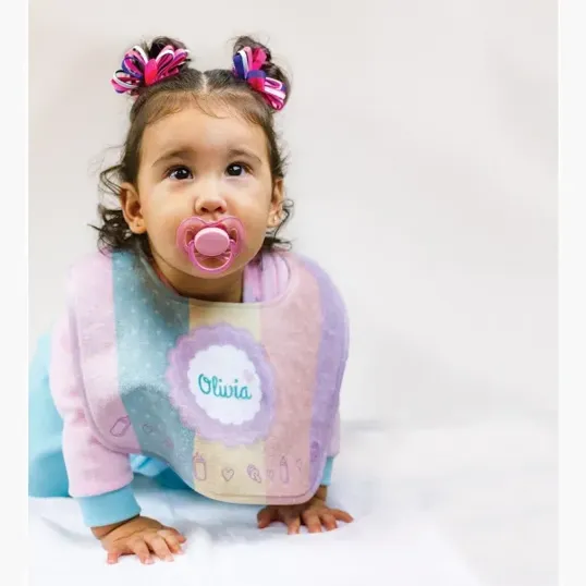 Subli-Plush Baby Bib — view 2