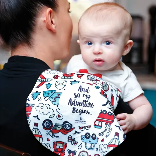 Peanut Burp Cloth, 10" x 20"