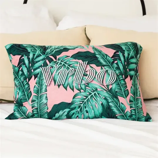 Chenille Lumbar Pillow with Insert