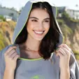 Quick Dry Hooded Beach Poncho — view 2